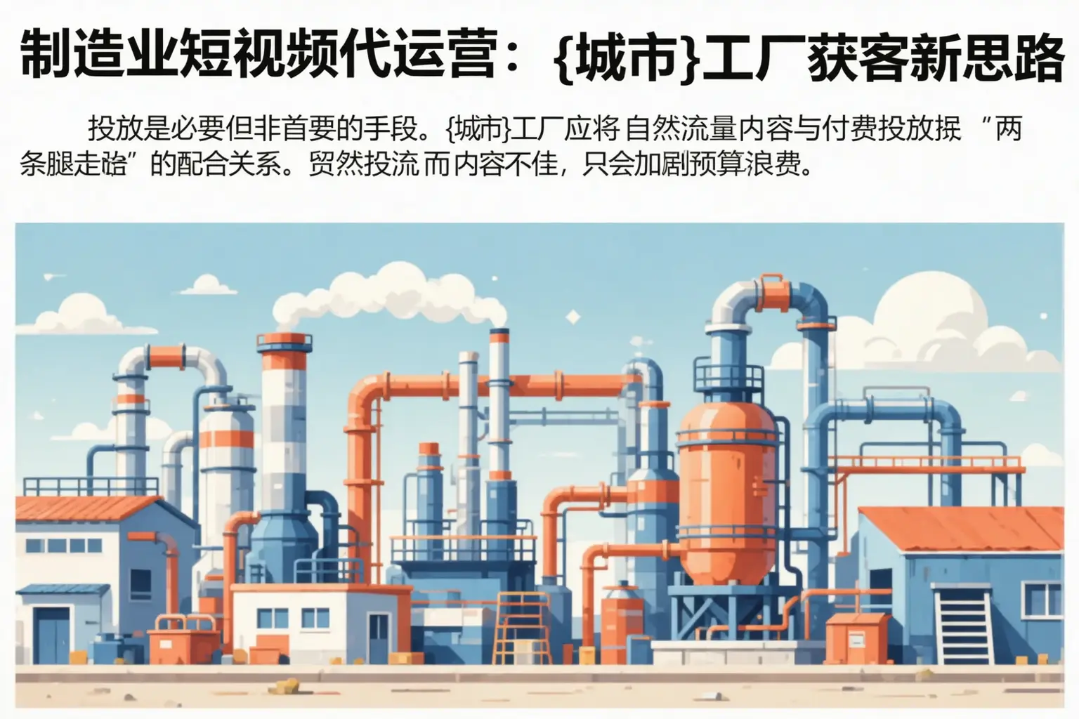 制造业短视频代运营:广阳工厂获客新思路